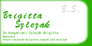 brigitta szlezak business card